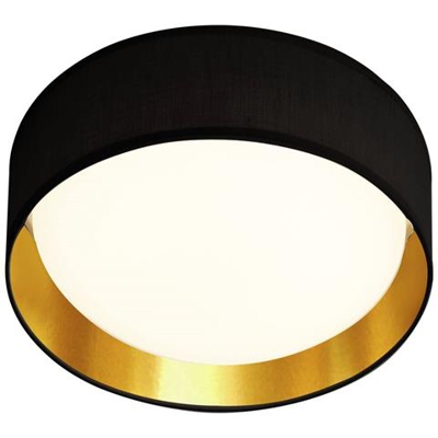 Plafoniera A Led Integrata A 1 Luce Bianca, Nera, Dorata