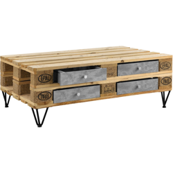 Cassetto per palette-euro moderno e integrabile perfettamente - ottica cemento - 9,5cmx37,5cmx44,5 cm en oferta