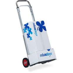 Carrello Portapacchi, fino a 200 kg ca., Multifunzionale, Universale, Leggero, Professionale, Metallo, argento en oferta