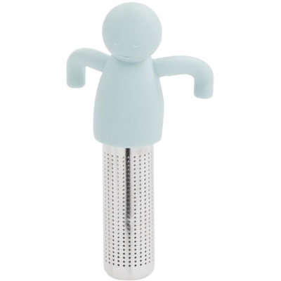 Casa Collection - Filtro per The in Silicone/Acciaio Inox Azzurro