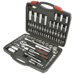 Borsa per attrezzi 95 pezzi rapporto 1 / 4-1 / 2 Chr-V en oferta