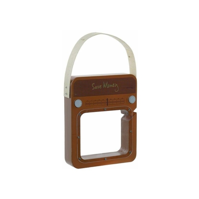 Salvadanaio Save Money Radio Acrilico Legno (16 x 4 x 30 cm) - Dekodonia