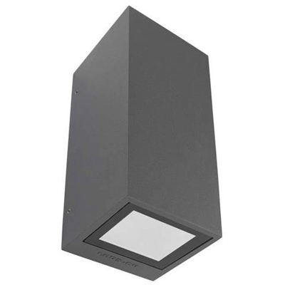Applique Da Esterno Up Down A 2 Luci Urban Grey Ip65, Gu10