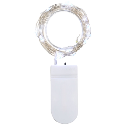 Stringa di luce della batteria portatile 3 LED (senza batteria),bianco 1 metro - bianco 1 metro