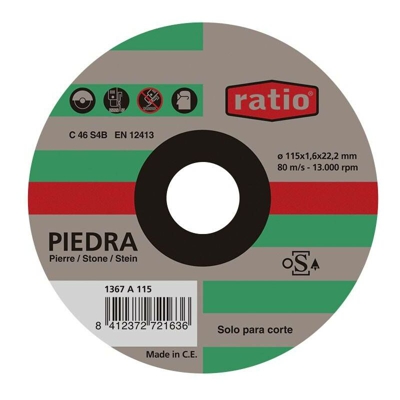 Ratio - Disco Taglio Fine Pietra Rapporto 115X1,6 Mm