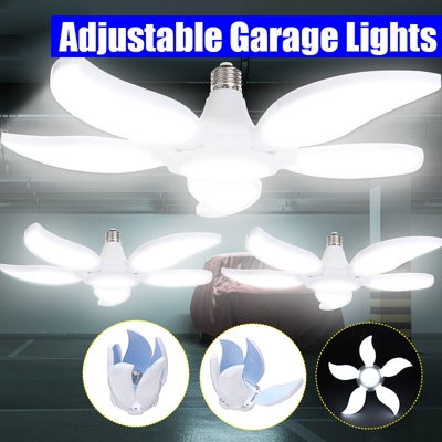75W LED Garage Luci Negozio Utility Deformable Soffitto 4800LM Daylight (Bianco, 85-265V)