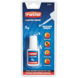 Adesivo cianoacrilato 5 G con pennello - Ratio precio