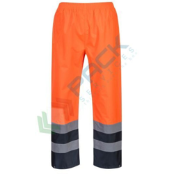 Pantaloni antipioggia ad alta visibilita' arancione/navy, misura l - Portwest características