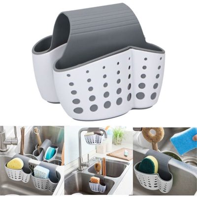 Porta Spugne Organizzatore Portaoggetti Lavello Cucina Salvaspazio 2 Scomparti