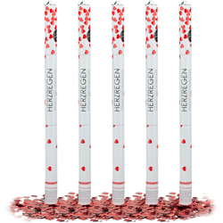Ver Set da 5 Cannoni Sparacoriandoli 80 cm, a Forma di Cuore, Idea Regalo, Decorazione per Matrimoni, Gittata di 6-8 m, Rosso y sus características Set da 5 Cannoni Sparacoriandoli 80 cm, a Forma di Cuore, Idea Regalo, Decorazione per Matrimoni, Gittata di 6-8 m, Rosso características