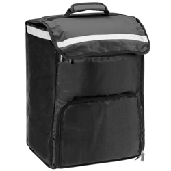 Zaino isotermico 34 x 47 x 25 cm nero per la consegna di ordini alimentari da moto e bicicletta precio