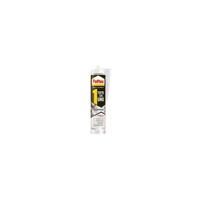 Adesivo sigillante trasparente Crystal trasparente Flextec Tutto con 1 - Pattex