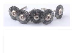 Rosver - 5pz - Mini spazzola a disco D.25 - gambo 3mm in acciaio x dremel mini trapano características