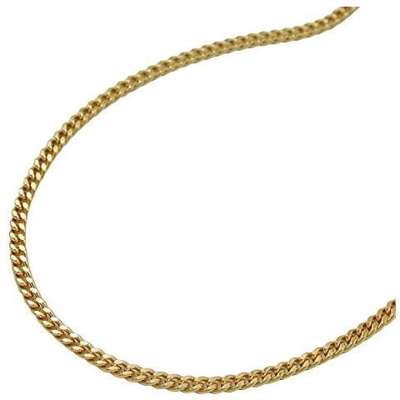 Collana 501401 - Curb Chain 1.3mm 2x Diamond Cut 9ct Gold 45cm