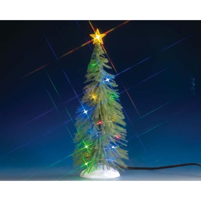 ABETE CON LUCI MULTICOLORE - CHASING MULTI LIGHT SPRUCE TREE GRANDE COD 74265 - Lemax