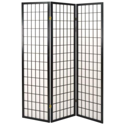 Separe Paravento In Carta Di Riso Nero Cm 135 X 180 H precio