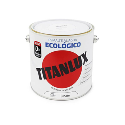 Smalto Ecologico Opaco Mate Acqua Titanlux | 2.5 L - 566 Bianco - 566 Bianco en oferta