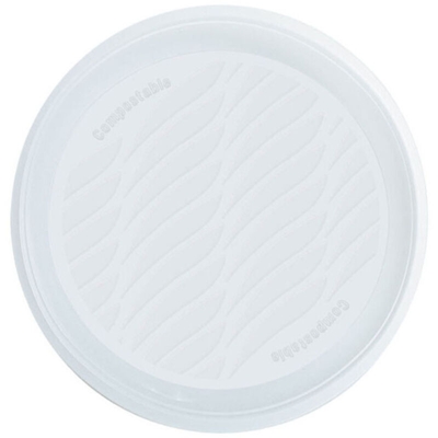 PIATTO PIANO Pz 15 BIANCO NATURAL BIBO