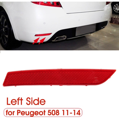 Insma - 1x riflettore paraurti posteriore per Peugeot 508 2011-2014 a sinistra