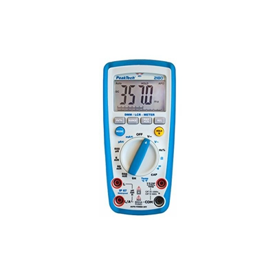 P 2180 – Multimetro Digitale con Lcr, Resistenza, Capacità, Induttanza, 6000 Conteggi, Autorange, Amperometro, Tester di Continuità, Schermo LCD