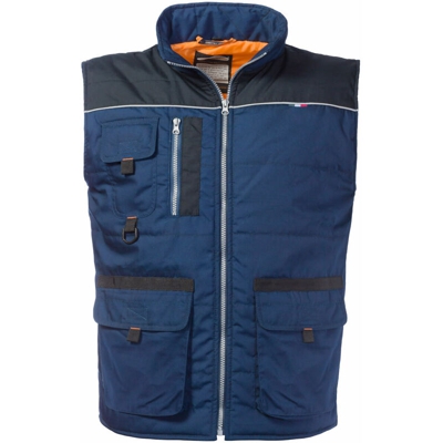 Gilet Invernale con Cerniera modello Morgan Colore Blu e Nero
