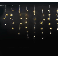 Cascata luce calda 96 led esterno luci decorazione natale natalizie movimento 2,4 mt características