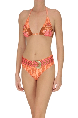 Triangle bikini with waistbelt