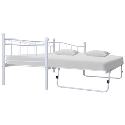 Giroletto Bianco In Acciaio 180x200/90x200 Cm