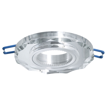 Zeitnet Inc. - Porta faretto tondo vetro specchio incasso 6cm luce soffitto casa moderna GU10