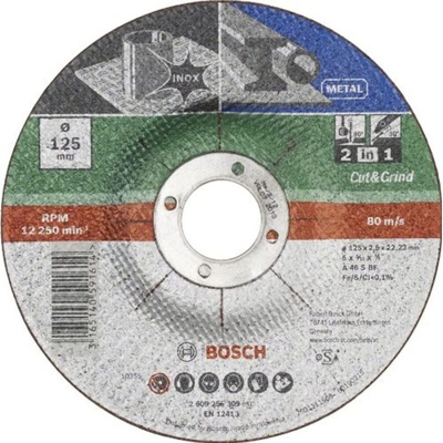 Bosch Accessories A 46 S BF 2609256309 Disco da taglio e rettifica 125 mm 22.23 mm 1 pz.
