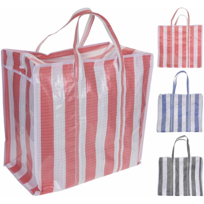 Peragashop - BORSA JUMBO 55X55X30CM COLORI ASSORTITI ACCESSORI TEMPO LIBERO SHOPPING