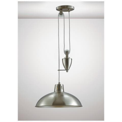 Sospensione A Soffitto A Cupola Sistema Pulley E27 Nickel Satinato características