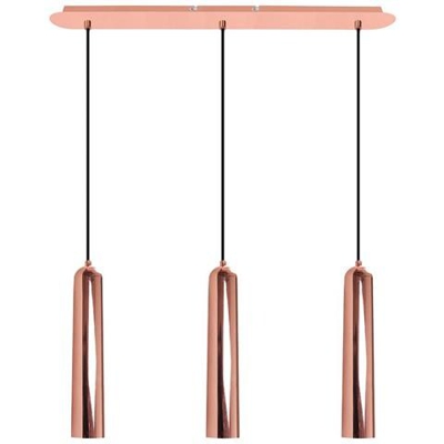 Sospensione Moderna Sospesa Rame 3 Luci, Gu10