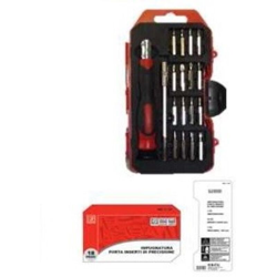 SET INSERTI CROMO VANADIO + IMPUGNATURA 18 PEZZI - Oreca en oferta