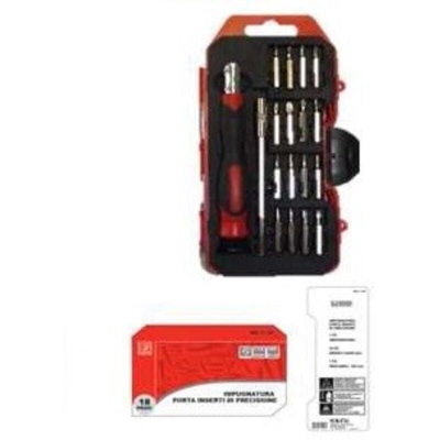 SET INSERTI CROMO VANADIO + IMPUGNATURA 18 PEZZI - Oreca