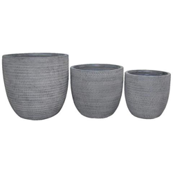 Alicia - Set Di 3 Vasi en oferta