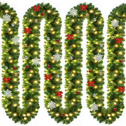 Casaria Ghirlanda natalizia Ghirlanda di abete decorazioni natalizie con telecomando 5m geschmückt 80 LEDs (de) precio