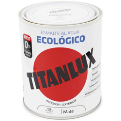 Smalto Ecologico Opaco Mate Acqua Titanlux | 750 mL - 566 Bianco - 566 Bianco en oferta