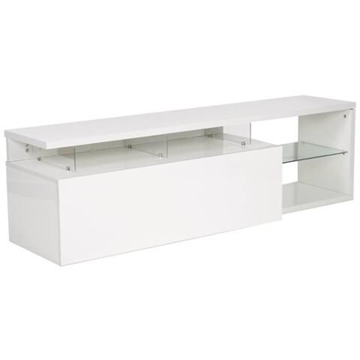 Led Porta Tv 'penny' Laccato - Bianco