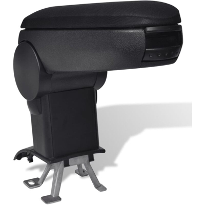 Bracciolo Auto Nero per VW New Polo (2011) - Nero - Vidaxl