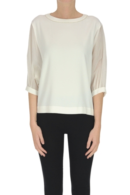 Viscose-blend blouse