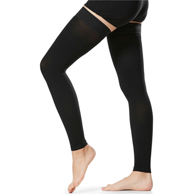 Calze a compressione venosa,un lungo paio di calze compressive, taglia XL nere - un lungo paio di calze compressive, taglia XL nere