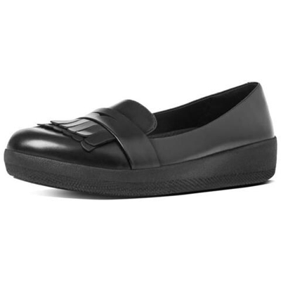 Ballerine Fitflop Fringey Sneakerloafer Leather Scarpe Donna Eu 40