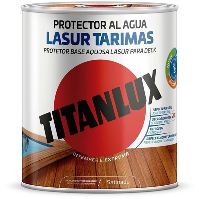 Pavimentazione all'acqua Lasur Titanlux satinata antiscivolo | 2.5 L