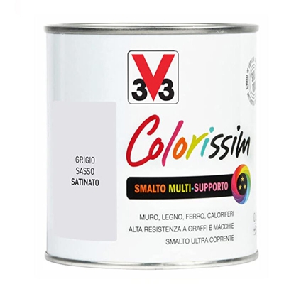 Smalto Multisupporto Colorissim Grigio Sasso 2,5 LT