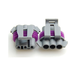 12129946 connettore automotive 3P femminile - max.14A - grigio / viola - Aptiv precio