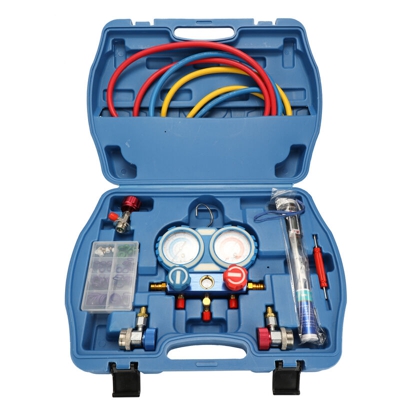Climatizzatore per auto con indicatore di fluoro, manometro, termometro con libretto batterie YS023