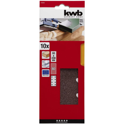 Kwb Strisce Abrasive Velcro Corindone Gel 93x230mm K80 10 Pezzi precio