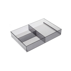 Reggimensola trasparente con supporto elegante effetto alluminio 85x30x52mm - 906 Reggimensola características