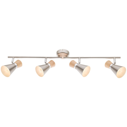 Etc-shop - plafoniera dimmer riflettore legno remoto regolabile incluso nel set. RGB lampade LED precio